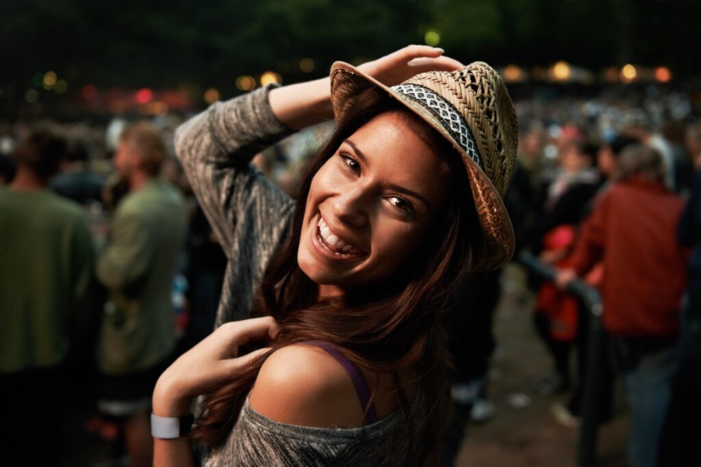 Happy Women at the Austin City Limit Music Festival ACL - Lake Travis LImo Black Car Service
